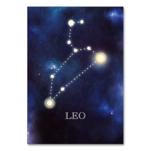 Constellatie Leo Weduwstabel-nummer Kaart