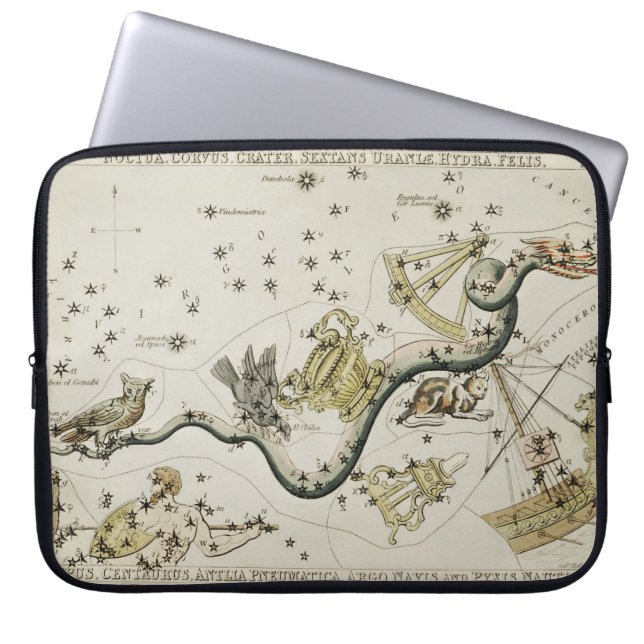 Constellatie Noctua Laptop Sleeve (Voorkant)