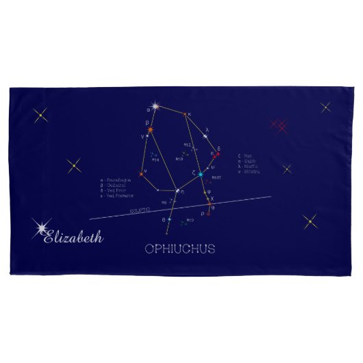 Constellatie OPHIUCHUS uniek, verbluffend Kussensloop (Voorkant)