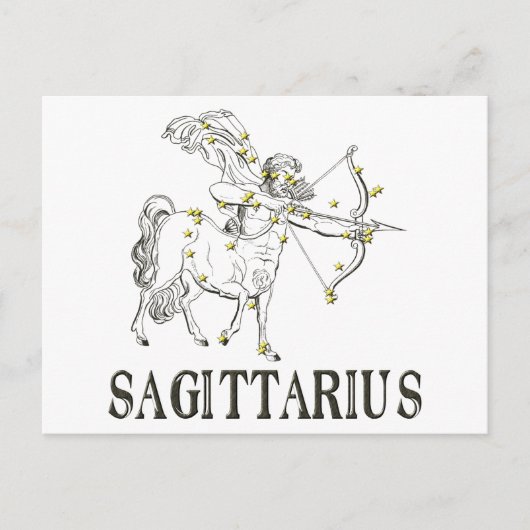 Constellatie: Sagittarius Briefkaart (Voorkant)