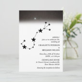 Constellatie Sterrennacht Hemels Huwelijk Kaart (Staand voorkant)