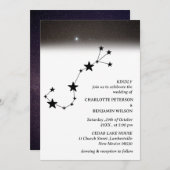 Constellatie Sterrennacht Hemelse bruiloft Kaart (Voorkant / Achterkant)