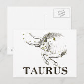 Constellatie: Taurus Briefkaart (Voorkant / Achterkant)