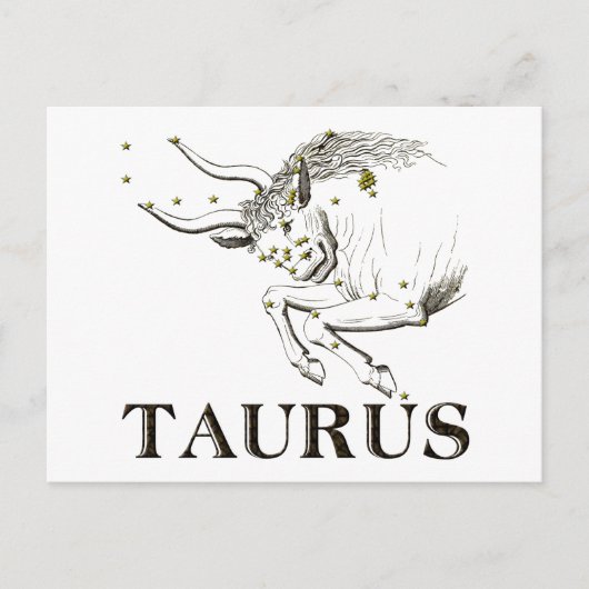 Constellatie: Taurus Briefkaart (Voorkant)