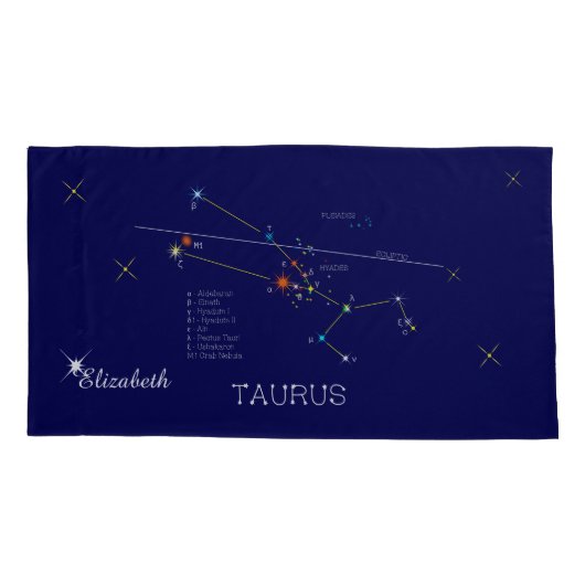 Constellatie TAURUS uniek, elegant Kussensloop (Achterkant)