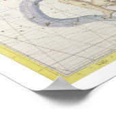 Constellatie van Aquarius, bord 9 van "Atlas Coe. Poster (Hoek)