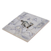 Constellatie van Aries, bord 4 van de "Atlas Coele Tegeltje (Zijkant)