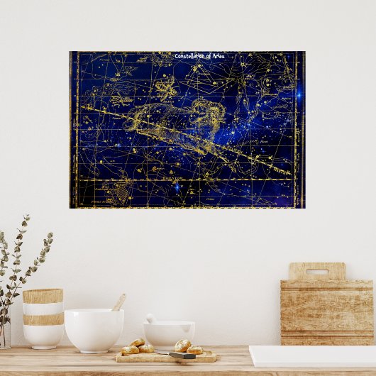 Constellatie van Aries Poster (Keuken)