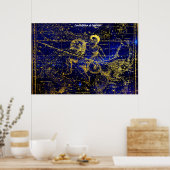 Constellatie van Capricorn Poster (Keuken)