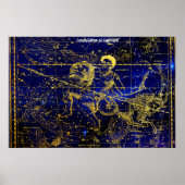 Constellatie van Capricorn Poster (Voorkant)