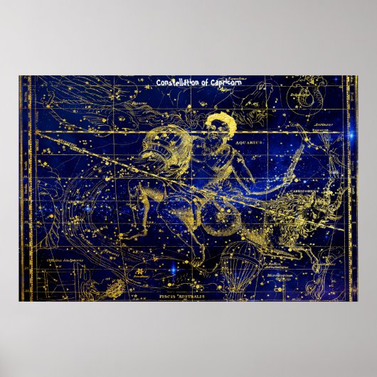 Constellatie van Capricorn Poster (Voorkant)