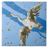 Constellatie van Cygnus, van "Uranometria", geschr Tegeltje (Voorkant)