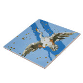 Constellatie van Cygnus, van "Uranometria", geschr Tegeltje (Zijkant)