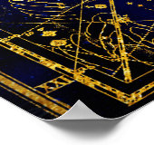 Constellatie van de draak poster (Hoek)