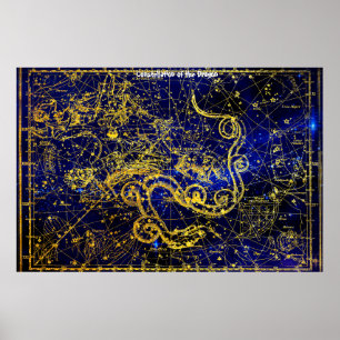 Constellatie van de draak poster