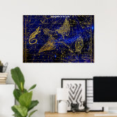 Constellatie van de hagedis poster (Thuiskantoor)