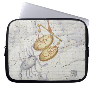 Constellatie van de Libra, bord 7 van 'Atlas Coele Laptop Sleeve