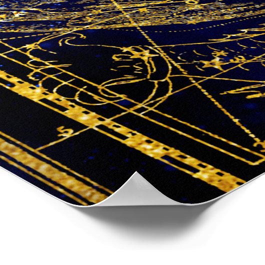 Constellatie van de paarden poster (Hoek)