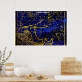 Constellatie van de paarden poster (Keuken)