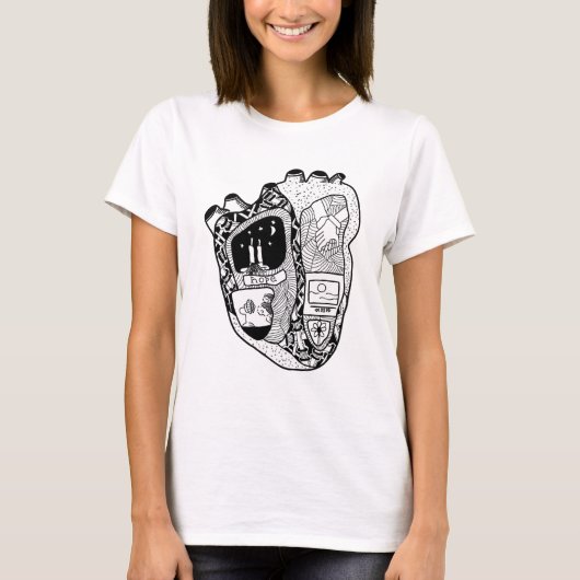 Constellatie Van Hart T-shirt (Voorkant)