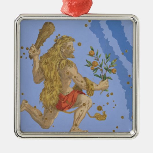 Constellatie van Hercules Lion's Pelt uit 'Urano' Metalen Ornament (Voorkant)