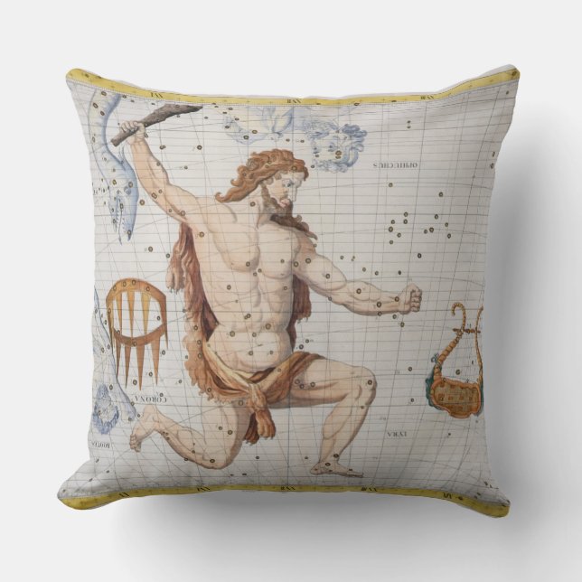 Constellatie van Hercules met Corona en Lyra, pl Kussen (Voorkant)
