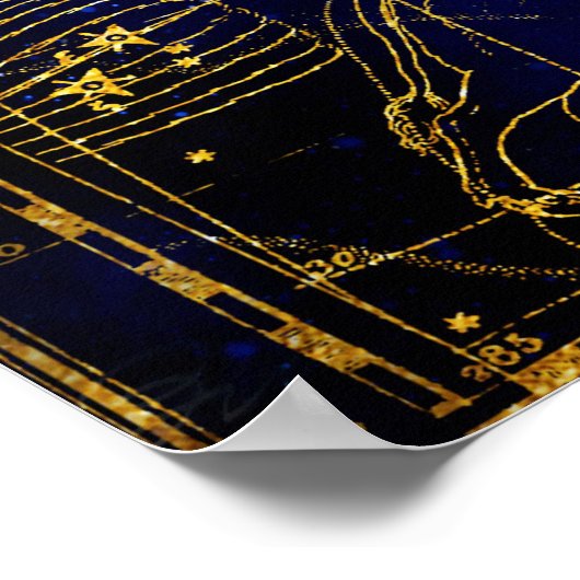 Constellatie van Hercules Poster (Hoek)