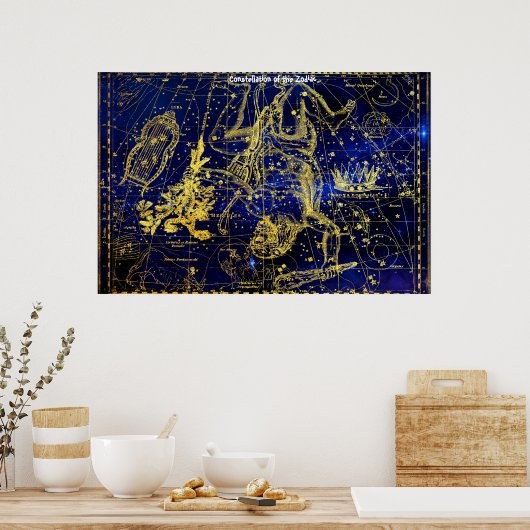 Constellatie van Hercules Poster (Keuken)