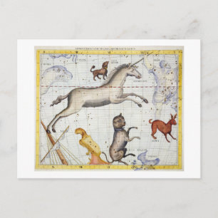 Constellatie van Monoceros met Canis Major en Mi Briefkaart