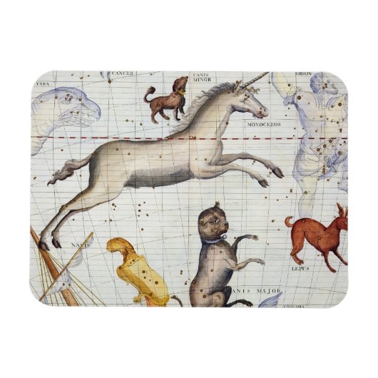 Constellatie van Monoceros met Canis Major en Mi Magneet (Horizontaal)