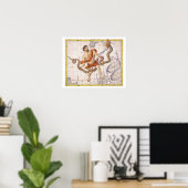 Constellatie van Ophiucus en Serpens, bord 22 fr Poster (Thuiskantoor)