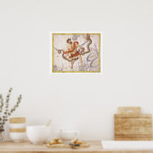 Constellatie van Ophiucus en Serpens, bord 22 fr Poster (Keuken)