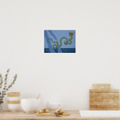 Constellatie van Serpens Caput en Serpens Cauda Poster (Keuken)