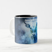 Constellatie van Tauras Tweekleurige Koffiemok (Voorkant links)