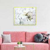 Constellatie van Taurus, bord 2 van 'Atlas Coele' Canvas Afdruk (Insitu (Woonkamer))