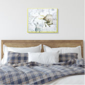 Constellatie van Taurus, bord 2 van 'Atlas Coele' Canvas Afdruk (Insitu (Slaapkamer))