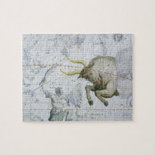 Constellatie van Taurus, bord 2 van 'Atlas Coele' Legpuzzel