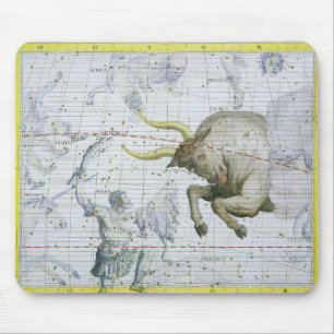 Constellatie van Taurus, bord 2 van 'Atlas Coele' Muismat