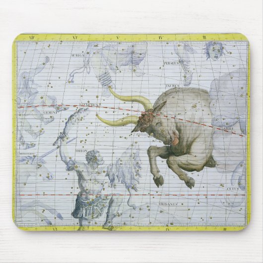 Constellatie van Taurus, bord 2 van 'Atlas Coele' Muismat (Voorkant)