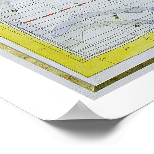 Constellatie van Taurus, bord 2 van 'Atlas Coele' Poster (Hoek)