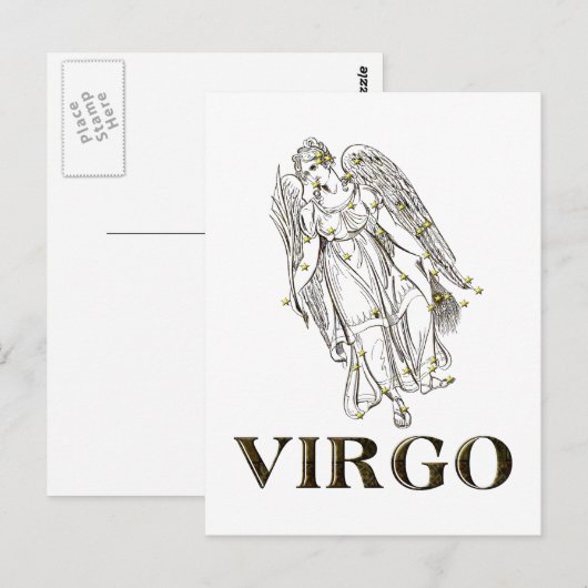 Constellatie: Virgo Briefkaart (Voorkant / Achterkant)