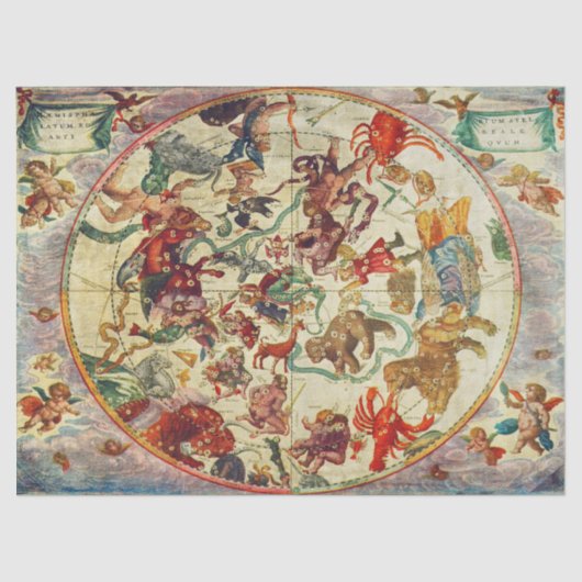 constellatie Weefsel of ontkoppelpapier Tissuepapier (Voorkant)