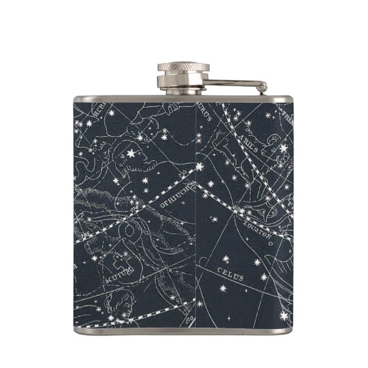  constellatiekaart heupfles (Achterkant)