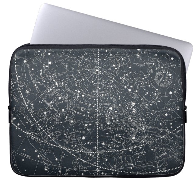  constellatiekaart laptop sleeve (Voorkant)