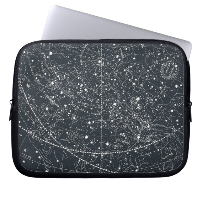  constellatiekaart laptop sleeve (Voorkant)
