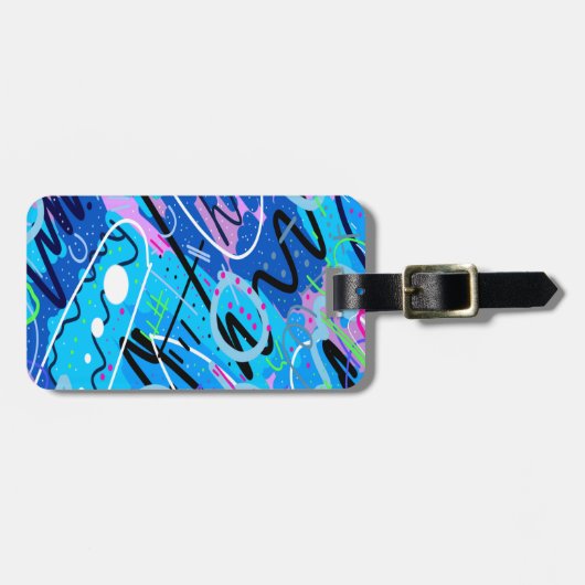 Constellaties Abstracte kunst Bagagelabel (Voorkant horizontaal)