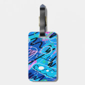 Constellaties Abstracte kunst Bagagelabel (Achterkant verticaal)