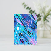 Constellaties Abstracte kunst Briefkaart (Staand voorkant)
