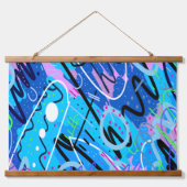 Constellaties Abstracte kunst Hangend Wandkleed (Voorkant)