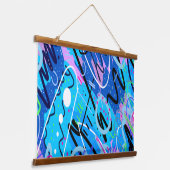 Constellaties Abstracte kunst Hangend Wandkleed (Gebogen)